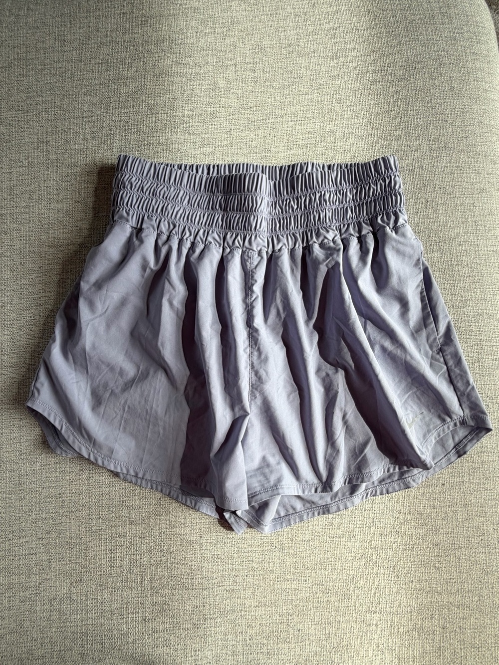 Nike Women's Light Lavender Elastic-Waist Athletic Shorts